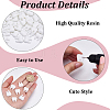 80Pcs Opaque Resin Cabochons CRES-SC0003-33-6