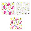 Flower & Ribbon PET Hollow Out Drawing Painting Stencils DIY-WH0394-0125-1