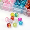 Spray Painted Transparent Crackle Glass Beads Strands CCG-X0005-4mm-B-2