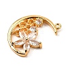 Brass Micro Pave Cubic Zirconia Pendants KK-F901-04B-G-2