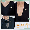 16Pcs Airplane Alloy Brooches for Backpack Clothes JEWB-PH0001-45KCG-5