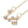 3Pcs Alloy Rhinestones Anklets LS-AJEW-S083-01G-07-3