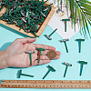 90Pcs Iron PP Plastic Brooch Base Settings FIND-ME0003-53-3