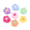 Two Tone Opaque Acrylic Beads OACR-Q203-06-2