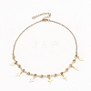 Star & Girl Pendant Necklaces Sets NJEW-JN03137-04-3