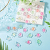 30Pcs Transparent Acrylic and Glitter Powder Pendants TACR-TA0001-91-6