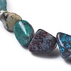 Natural Chrysocolla Bead Stretch Bracelets BJEW-K213-55-3