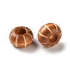 Schima Wood Carved European Beads WD-CBACBB7-02D-2