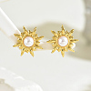 Stainless Steel Vintage Imitation Pearl Stud Earrings JD3123-3-2