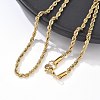 304 Stainless Steel Rope Chain Necklaces NJEW-F226-03G-05-4