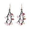 Glass Seed Bead Dangle Earrings EJEW-MZ00770-4