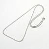 304 Stainless Steel Curb Chain Necklaces STAS-O037-95P-2