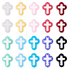 20Pcs 10 Colors Glass Beads Enamel Beads BLOW-TA0001-07B-2