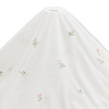 Polyester Flower Pattern Mesh Fabric SENE-WH0003-45A-1