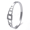 304 Stainless Steel Hinged Bangles for Women BJEW-A011-17P-4