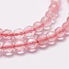 Cherry Quartz Glass Beads Strands G-D840-43-4mm-3