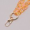 Transparent Resin Curb Chain Bag Strap FIND-WH0092-31B-2