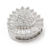 Brass Micro Pave Cubic Zirconia Slide Charms ZIRC-I068-03P-3