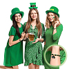 1500Pcs 3 Colors St. Patrick's Day Plastic Beads KY-SP0001-31-4