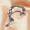 316 Surgical Stainless Flower Cuff Earrings EJEW-C160-05B-4