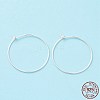 925 Sterling Silver Hoop Earring Findings STER-D035-24S-4
