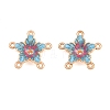 Alloy Enamel Chandelier Component Links AL-CBA8479-12KCG-01-1