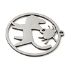 201 Stainless Steel Pendants STAS-G366-02P-07-2