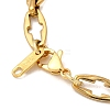 304 Stainless Steel Cross Link Chain Necklaces for Women Men NJEW-JN05433-02-5