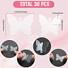 30Pcs Transparent Acrylic Pendants OACR-SC0002-30B-2