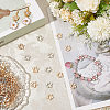 200Pcs 2 Colors CCB Plastic Bead Frame CCB-SC0001-24-7