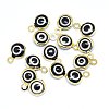 Handmade Evil Eye Lampwork Charms KK-F764-13G-01-2