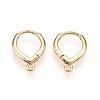 Brass Hoop Earring Finding KK-N261-63G-1