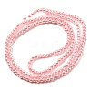 10 Strands Baking Painted Pearlized Glass Pearl Round Bead Strands HY-SZ0001-02A-01-3