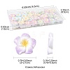 70Pcs 7 Colors Plumeria Flower Opaque Resin Cabochons CRES-FS0001-32-4