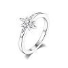 S925 Silver Zircon Star Jewelry Set Earrings Necklace Ring Elegant Fashion Accessories RI1010-8-1