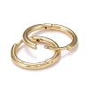 Brass Huggie Hoop Earrings EJEW-K083-29G-2