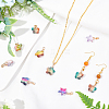 CHGCRAFT 18Pcs 3 Styles Rainbow K9 Glass Pendants GLAA-CA0001-10G-5