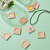 Wood Cabochon Settings WOOD-WH0124-162A-4