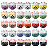 30Pcs 15 Colors Handmade Porcelain Beads PORC-CA0001-21-1