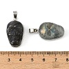 Halloween Natural Labradorite Carved Pendants G-D102-03P-3