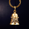 Skull Cross Brass Mini Altar Bells for Witchcraft Wiccan Altar Supplies PW-WGB1A40-01-3