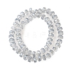 Transparent Electroplate Glass Beads Strands X-EGLA-P062-01A-PL01-2