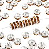 Brass Grade A Rhinestone Spacer Beads RB-A014-Z8mm-17S-1