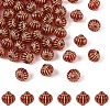 60Pcs Plating Acrylic Beads OACR-YW0003-92-1