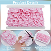 10 Yards Polyester Ruffled Pleated Tartan Lace Ribbon OCOR-PH0005-22B-4
