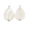Natural Shell Teardrop Pendants STAS-D378-33P-1