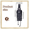 Medieval PU Leather Waist Belt Pouches with Alloy Rivets AJEW-WH0678-30B-2