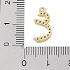 Rack Plating Brass Micro Pave Clear Cubic Zirconia Pendants KK-A224-03J-G-3