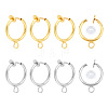 DICOSMETIC 12Pcs 2 Color 316 Surgical Stainless Steel Clip-on Hoop Earrings STAS-DC0002-53-1