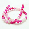 Natural Crackle Agate Beads Strands G-G055-6mm-M-2